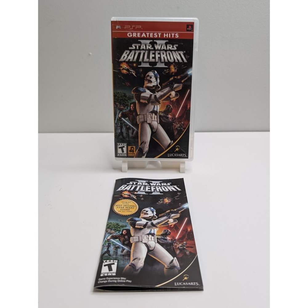 Star Wars Battlefront 2 Greatest Hits PlayStation Portable PSP CIB - tested